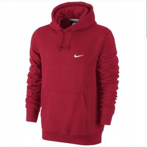 Nike Crimson Y2K Blue Tag Hoodie Sportswear Club Fleece Sz M Unisex 826433-611